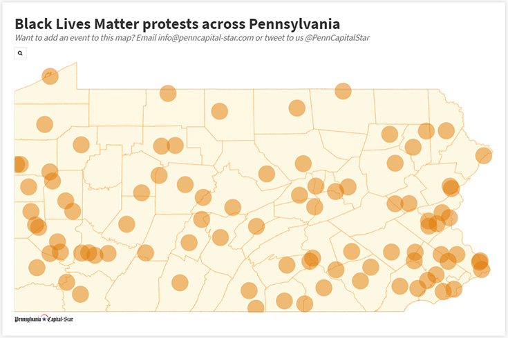 Black Lives Matter Map
