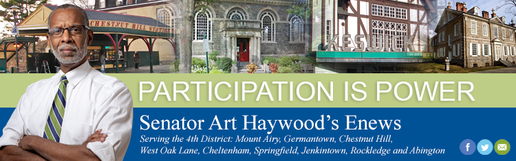 Participation is Power - Senator Art Haywood's Enews