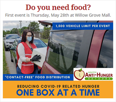 Food Distribution Tomorrow at Willow Grove Mall