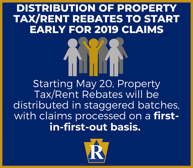 Distribution of Property Tax/Rent Rebates to start early for 2019 claims