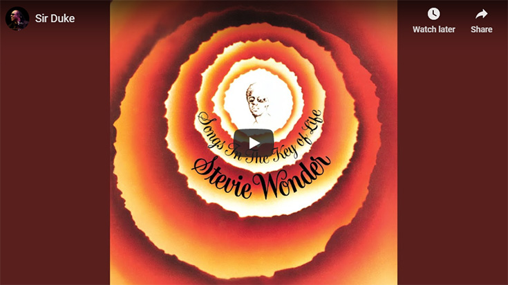 Sir Duke, by Stevie Wonder