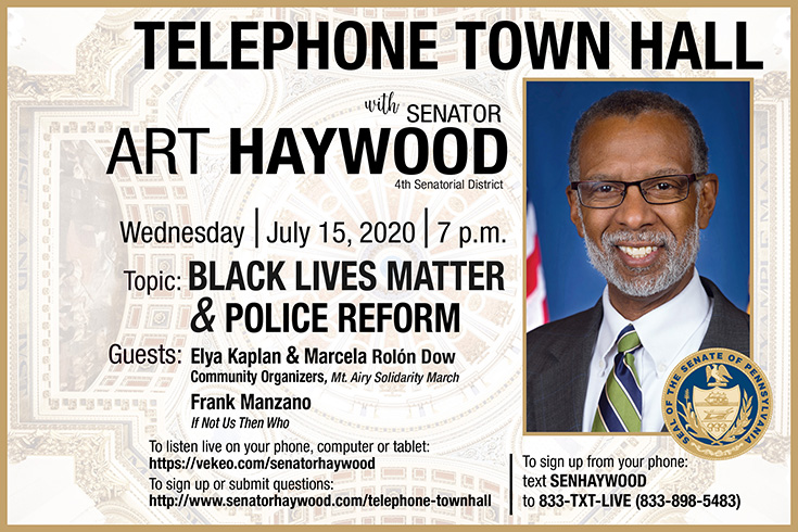 Telephone Town Hall on Police Reform and Black Lives Matter