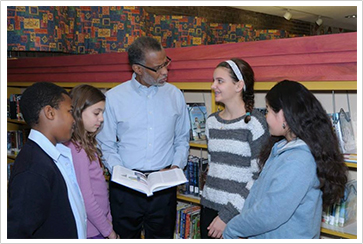 Senator Haywood Reading with Students