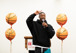 July 8, 2019: Senator Haywood joins Will Parks, Darnell Artis, Philadelphia CeaseFire, The Regular Fellows Foundation, Philadelphia Parks and Recreation, and Elder Harrison for the announcement of Ahead of the Game a basketball league being implemented to combat community violence in Northwest Philadelphia.