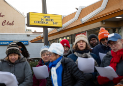 December 19, 2019: State Senator Art Haywood joined POWER to Carol for A McRaise event outside of the Chelten Avenue McDonald’s.  This was an effort to get owner Derek Giacomantonio to raise the wage of his employees to $15 an hour.
