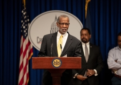 April 9, 2019: State Senator Art Haywood and State Senator Sharif Street joined Villanova University’s Film Department, John Pace, and Tyrone Werts for a press conference and screening of The Mayor of Graterford.