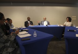 April 29, 2023:  Senator Haywood hosts a roundtable discussion on the state of black Pennsylvania in Lancaster.
