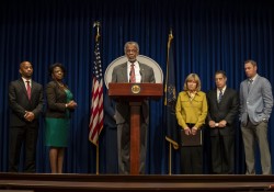 December 12, 2023:  Senator Art Haywood  hosted a press conference to unveil forthcoming legislation to combat hate speech on campuses within the Pennsylvania State System of Higher Education (PASSHE).