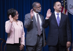 January 3, 2017: Sen. Art Haywood is sworn into leadership for Pennsylvania Legislative Black Caucus.