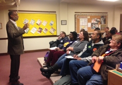 February 9, 2015: Teaching a Participation is Power Workshop at the Raise the Wage PA Coalition Kickoff Event in Harrisburg