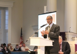 February 21, 2016: Sen. Haywood speaks at a POWER Metro kickoff event at Trinity Lutheran Church in Lansdale