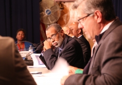 February 11, 2016: Sen. Haywood joins Sen. Hughes for a hearing on crumbling school infrastructure at Edmonds Elementary School.