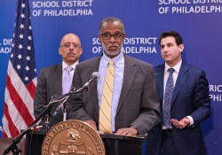 February 5, 2015: Speaking at the Philadelphia School District Building about my Shale for Our Future proposal