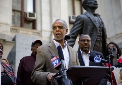 Marzo 16, 2022: Senator Haywood and the Black Clergy of Philadelphia host a Press Conference on Gun Violence Elimination