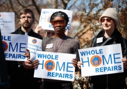 March 21, 2022: Senator Art Haywood joined State Senator Nikil Saval for the launch of his campaign for Pennsylvania’s Whole-Home Repairs Act (Senate Bill 1135), a groundbreaking bipartisan bill that establishes a one-stop shop for home repairs and weatherization while creating new, family-sustaining jobs in a growing field.