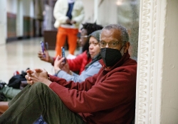 April 18, 2022:  State Senator Art Haywood joined gun violence prevention advocates at City Hall to demand that Mayor Jim Kenney take six immediate actions to reduce gun violence in Philadelphia.