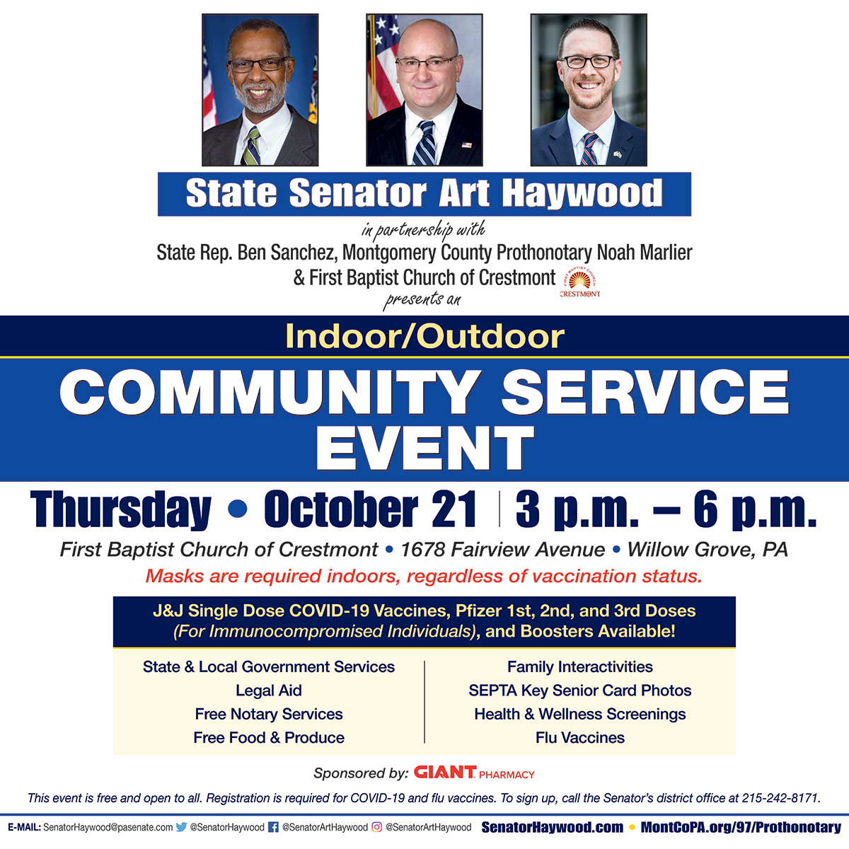 Community Service Event - October 21, 2021