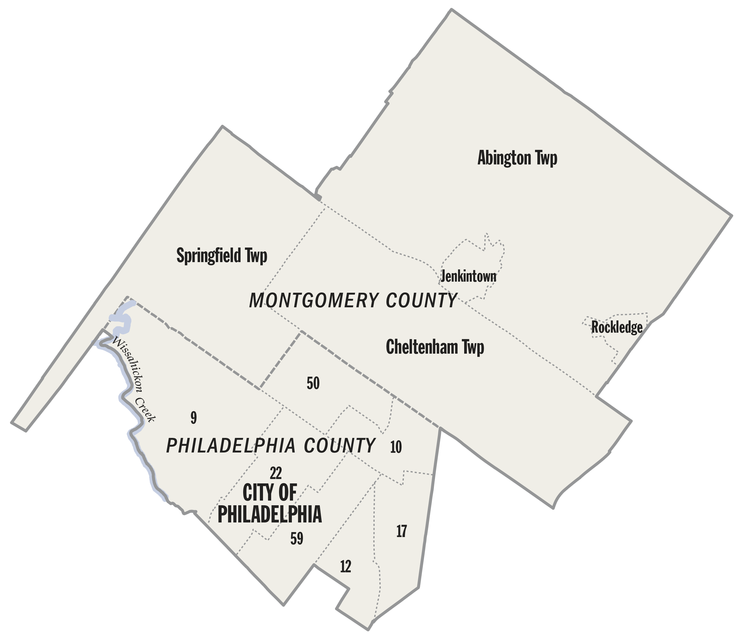 2022 Mapa del Distrito 4 del Senado