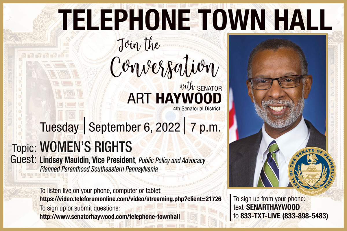 Telephone Town Hall - September 6, 2022