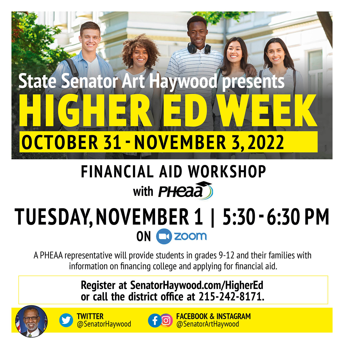 Virtual Financial Aid & College Planning Workshop - November 1, 2022