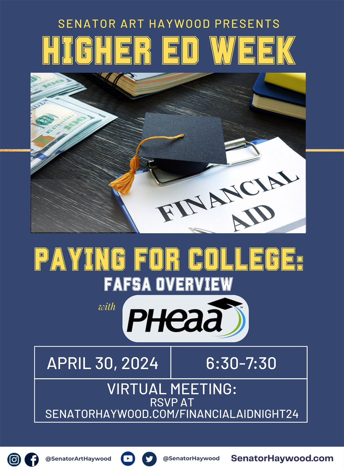 Pagar la universidad: Información general sobre la FAFSA - 30 de abril de 2024